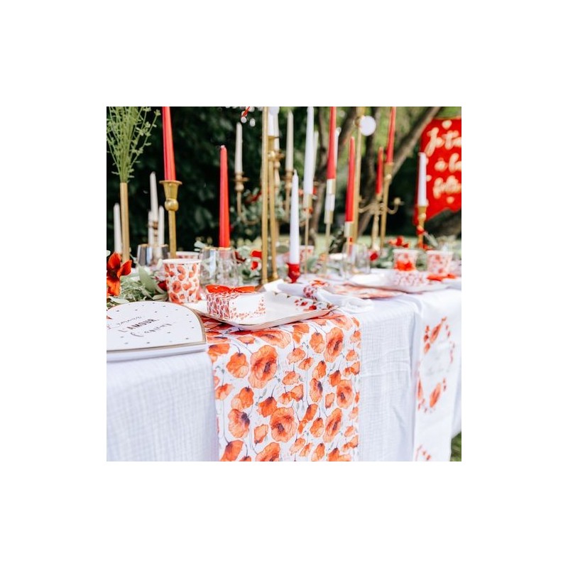 Chemin de Table Poppy Love