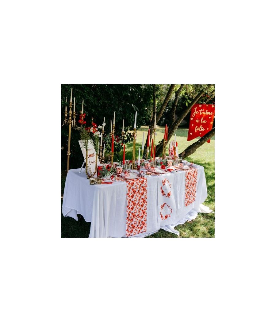 Chemin de Table Poppy Love