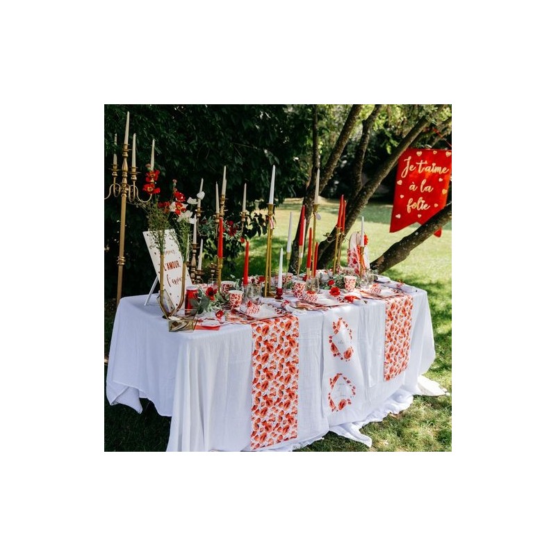 Chemin de Table Poppy Love