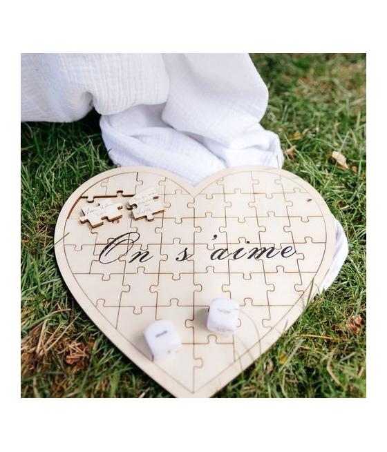 Livre d'Or Puzzle Coeur