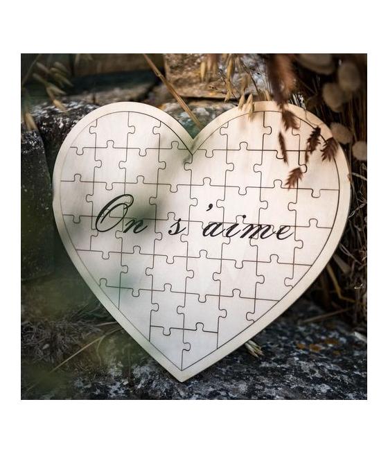 Livre d'Or Puzzle Coeur