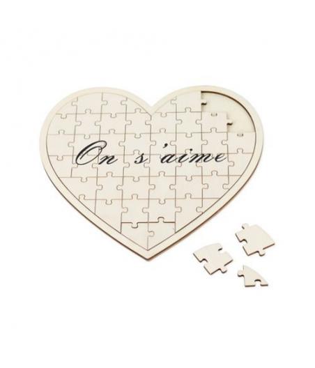Livre d'Or Puzzle Coeur