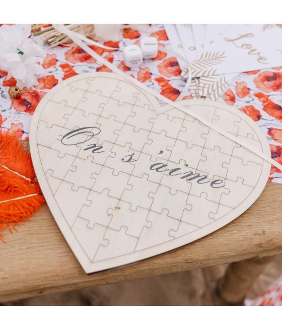 Livre d'Or Puzzle Coeur