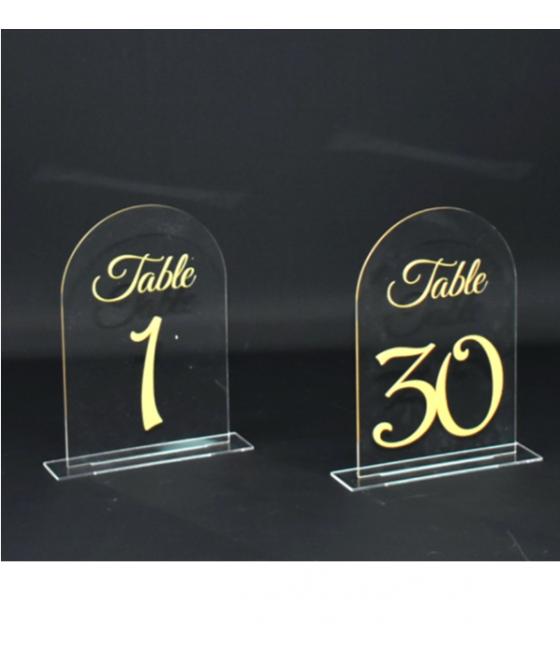 Numéro de table 1 à 30