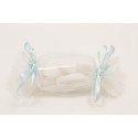 Sac organza bleu