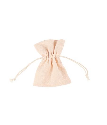 Pochons Coton Froissé Blush
