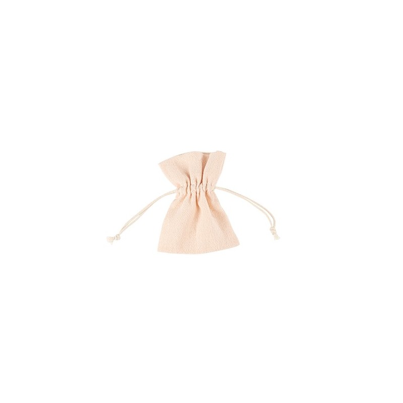 Pochons Coton Froissé Blush
