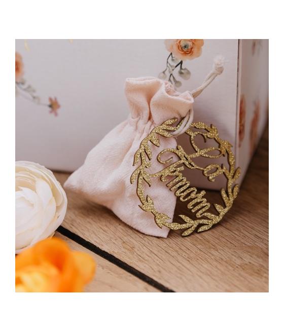 Pochons Coton Froissé Blush