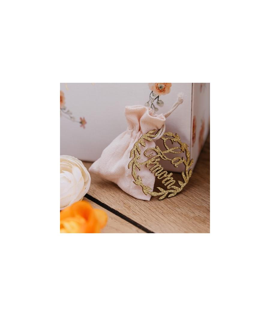 Pochons Coton Froissé Blush