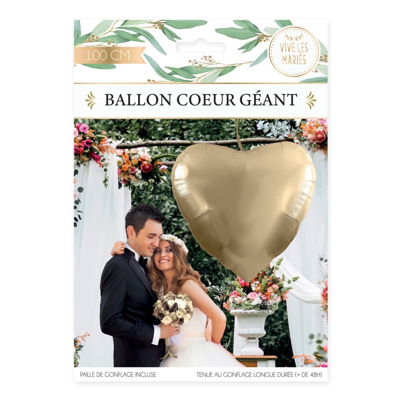 Ballon Coeur Geant Mariage