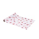 Chemin de Table Floral Tissu Blush et Rose