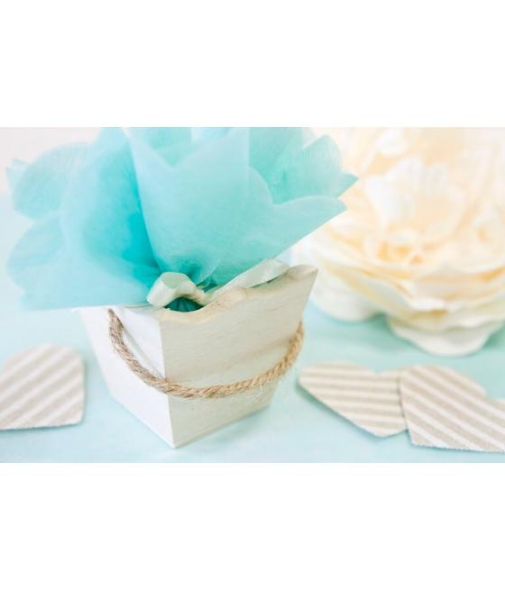  Paniers en bois carre 