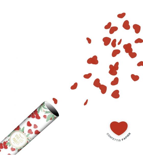 Canon Confettis Coeur Rouges