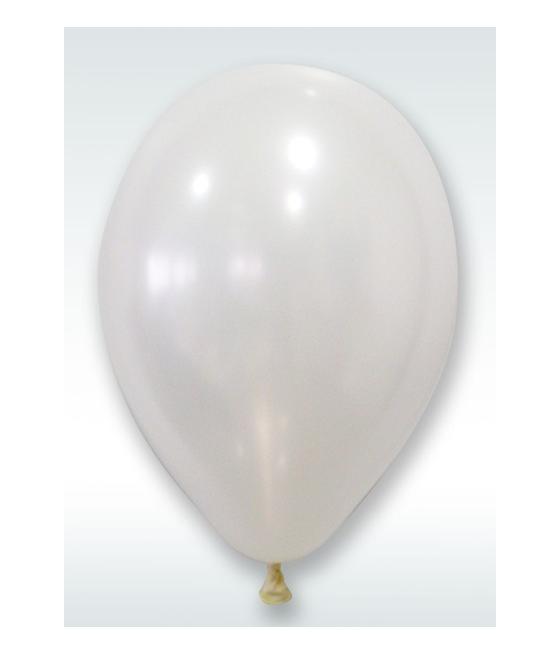 Ballon nacre diam. 30 cm (x 24) Blanc