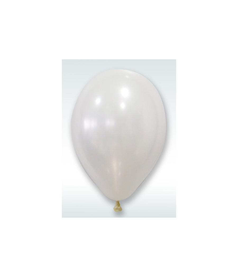 Ballon nacre diam. 30 cm (x 24) Blanc