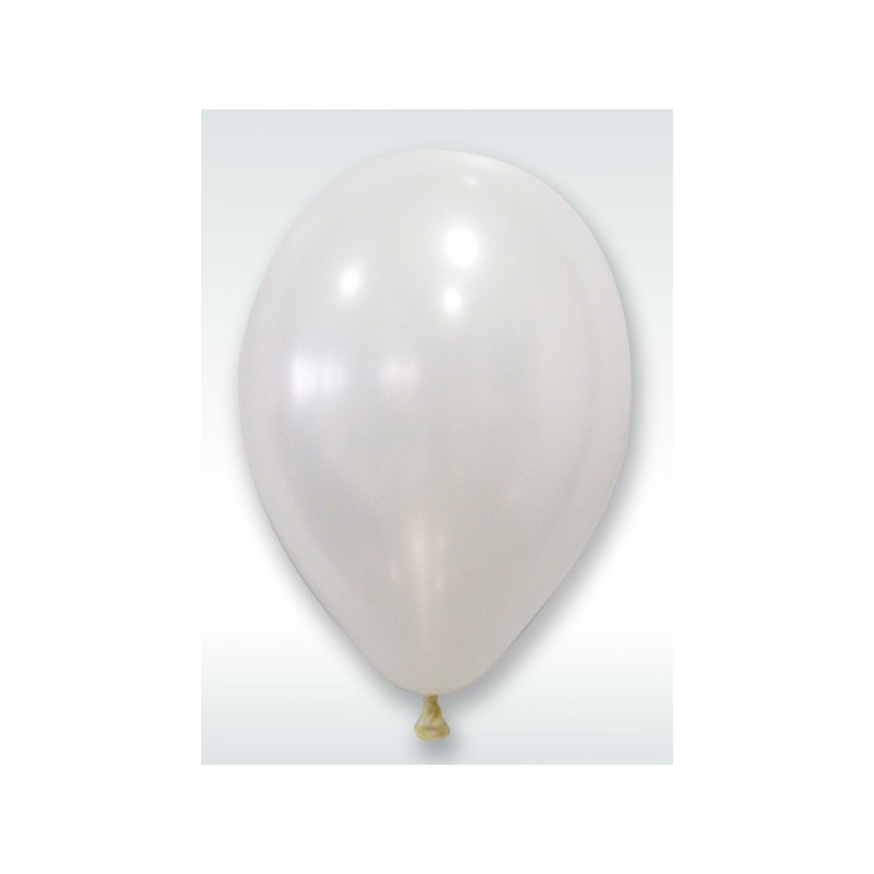 Ballon nacre diam. 30 cm (x 24) Blanc