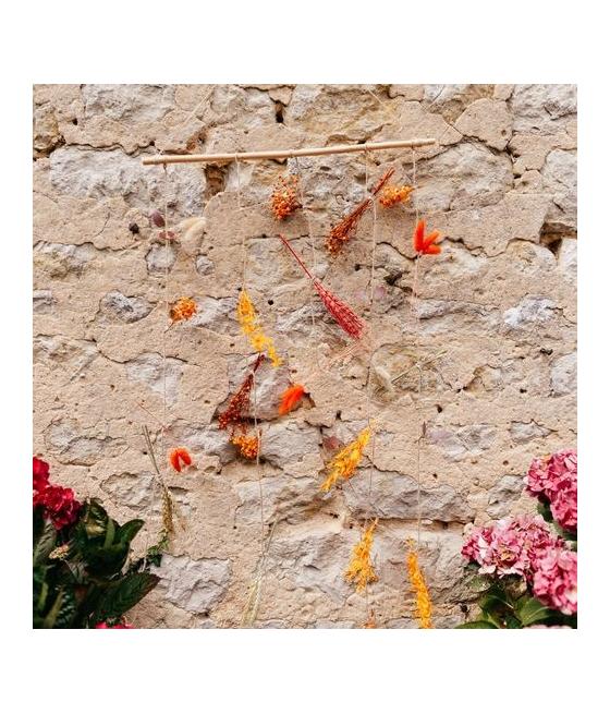 Déco Murale de Fleurs Séchées