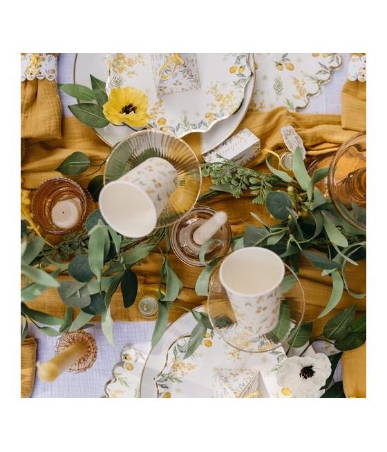 Guirlande Mimosa Citrons et Feuillages