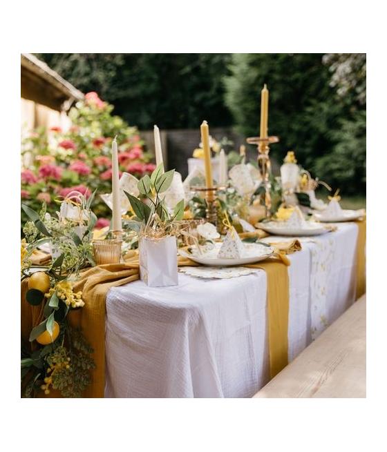 Guirlande Mimosa Citrons et Feuillages