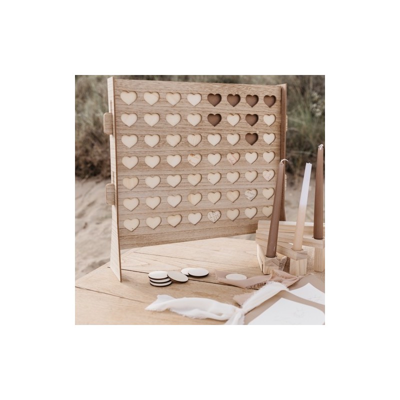 Livre d'Or Puissance 56 Jetons Bois