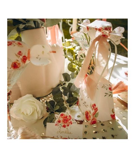 Guirlande d'Eucalyptus et Roses Blanches