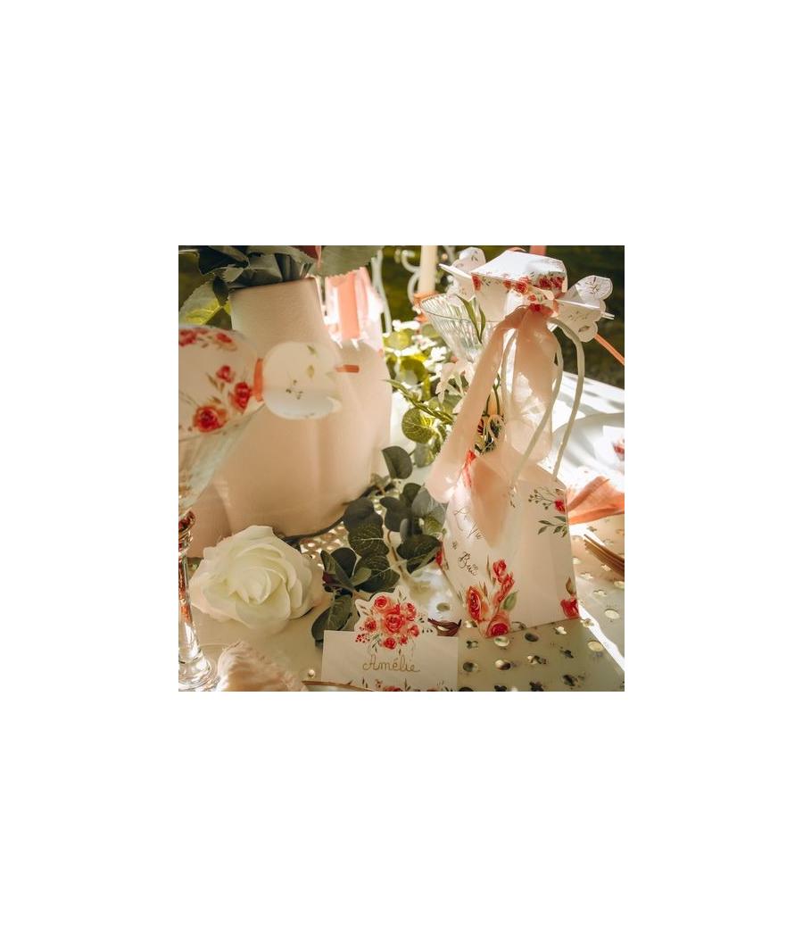 Guirlande d'Eucalyptus et Roses Blanches