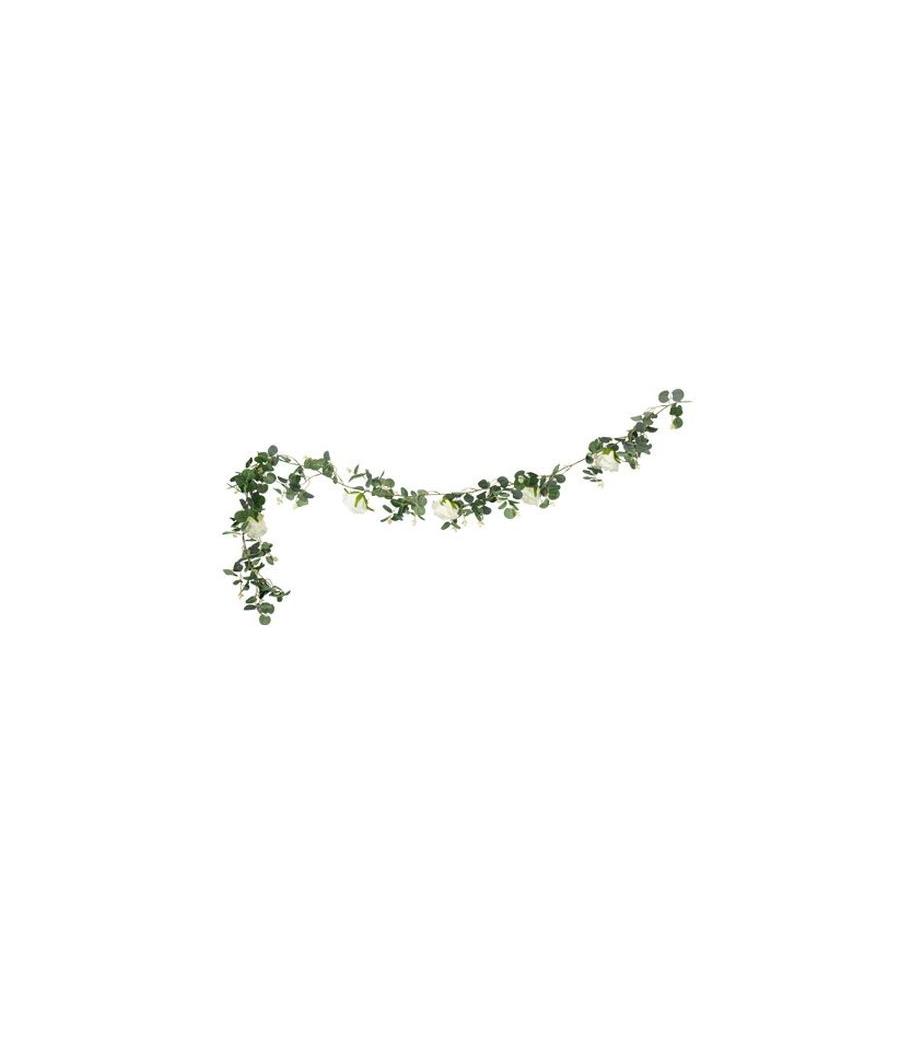 Guirlande d'Eucalyptus et Roses Blanches