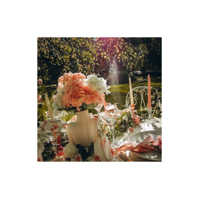 Guirlande d'Eucalyptus et Roses Blanches