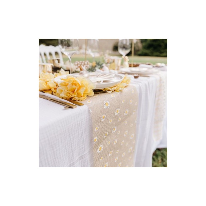 Chemin de Table Daisy Flowers