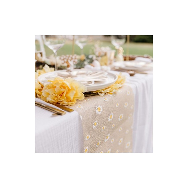 Chemin de Table Daisy Flowers