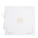 Livre d'Or Vintage Blanc et Or
