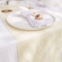 Chemin de Table Tissage Jacquard Jaune