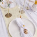 Chemin de Table Tissage Jacquard Jaune