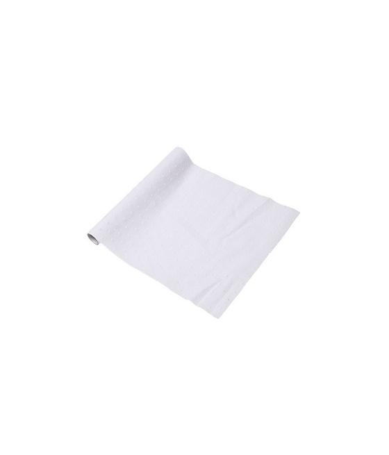 Chemin de Table Plumetis Blanc