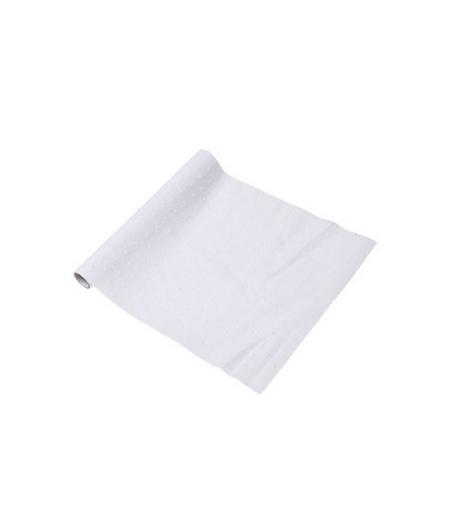 Chemin de Table Plumetis Blanc
