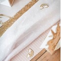 Chemin de Table Plumetis Blanc