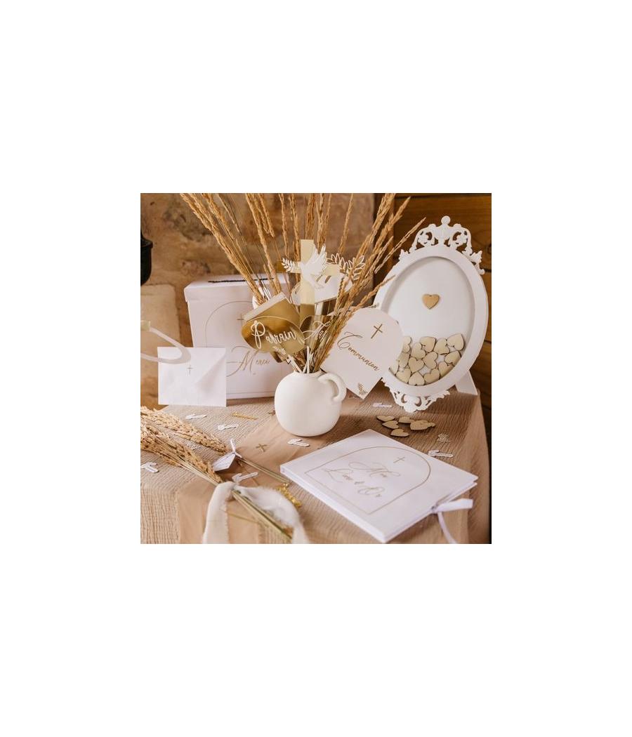 Urne Merci Pureté Blanche et Or