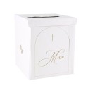 Urne Merci Pureté Blanche et Or
