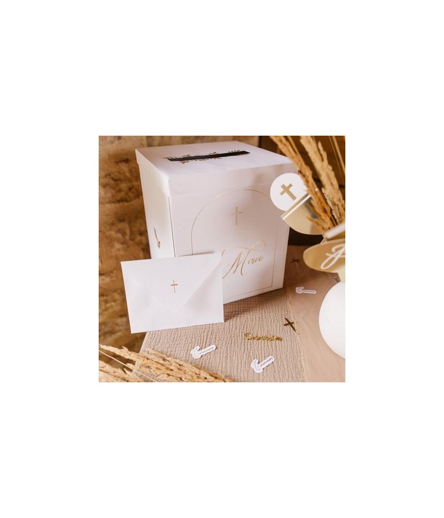 Urne Merci Pureté Blanche et Or