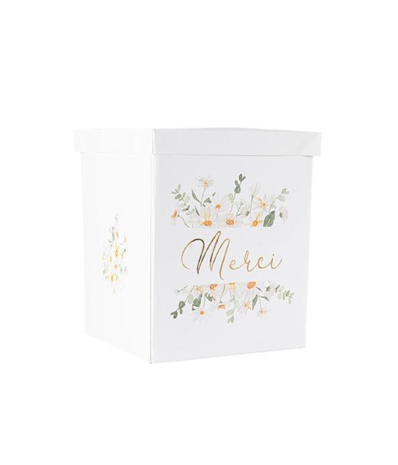 Urne "Merci" Daisy Ocre,