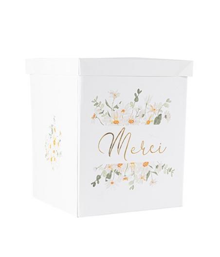 Urne "Merci" Daisy Ocre,