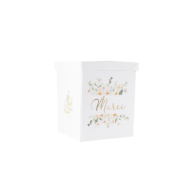 Urne "Merci" Daisy Ocre,