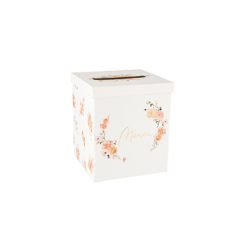 Urne « Merci » Peachy Rose,