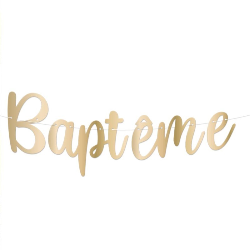 Guirlande Lettres "Bapteme"