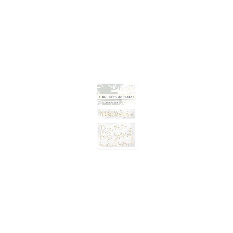 Duo Deco De Table Bapteme