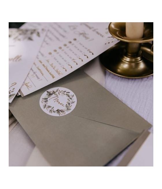 Stickers Merci Botanique Feuillages