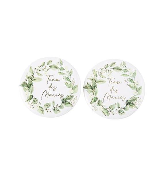 Badges Team des Mariés Botanique