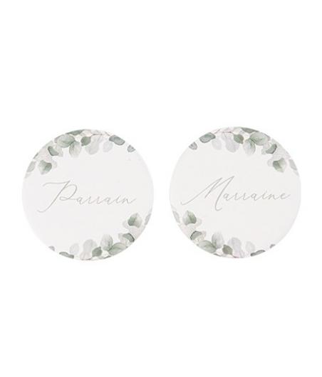 Badges "Parrain" "Marraine"