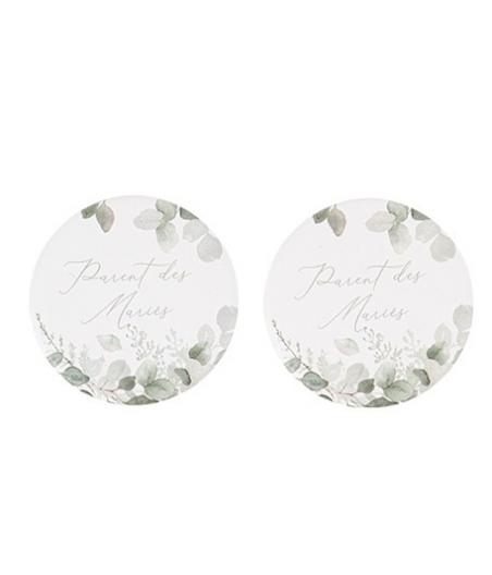 Badges "Parent des Mariés"