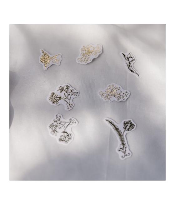 Confettis Vintage Blanc et Or